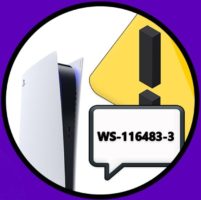 ошибка WS-116483-3 на PS5