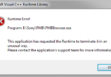 Runtime error