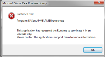 Runtime error