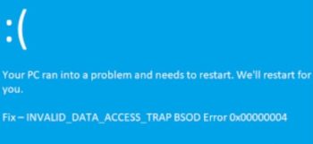 INVALID_DATA_ACCESS_TRAP