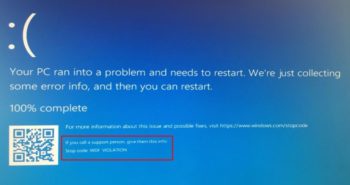 BSOD WDF_VIOLATION в Windows
