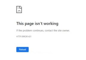 HTTP 431 Request Header Fields Too Large