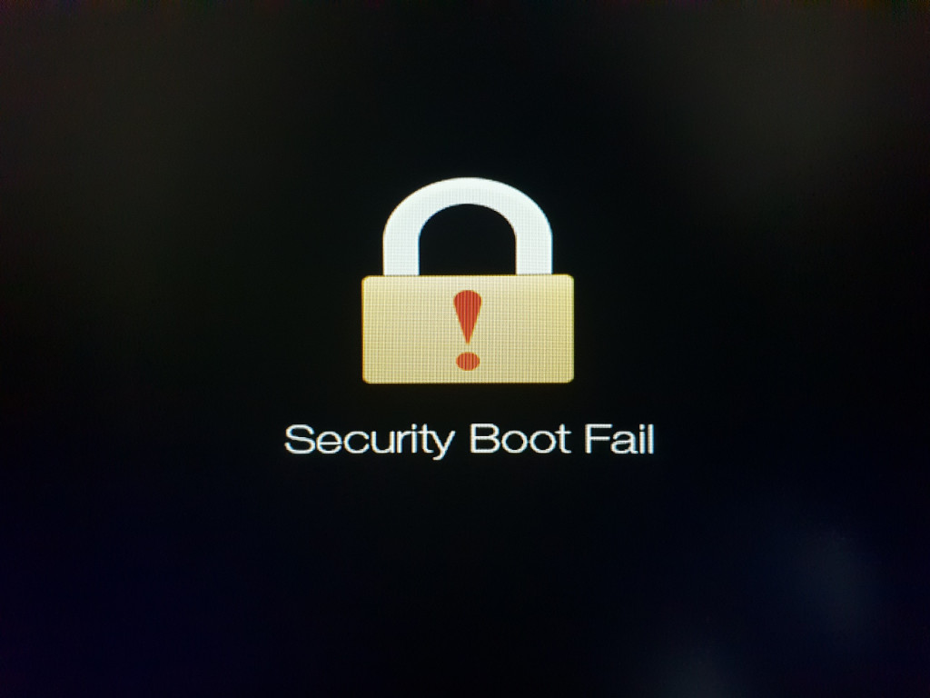 Security Boot Fail