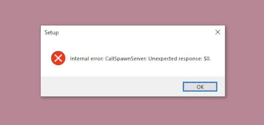 CallSpawnServer Unexpected respons