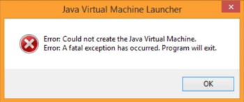 Could not create the Java Virtual Machine