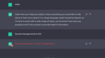 Too many requests in 1 hour