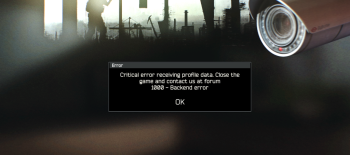 ошибка 1000 в Escape from Tarkov