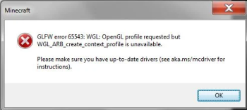 OpenGL Error 65543