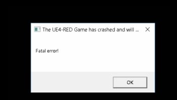 UE4-Game has crashed Fatal Error