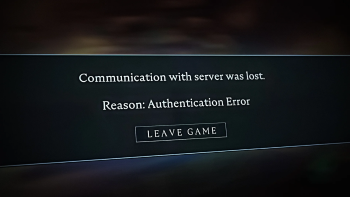 Authentication Error V Rising