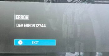 Dev Error 12744