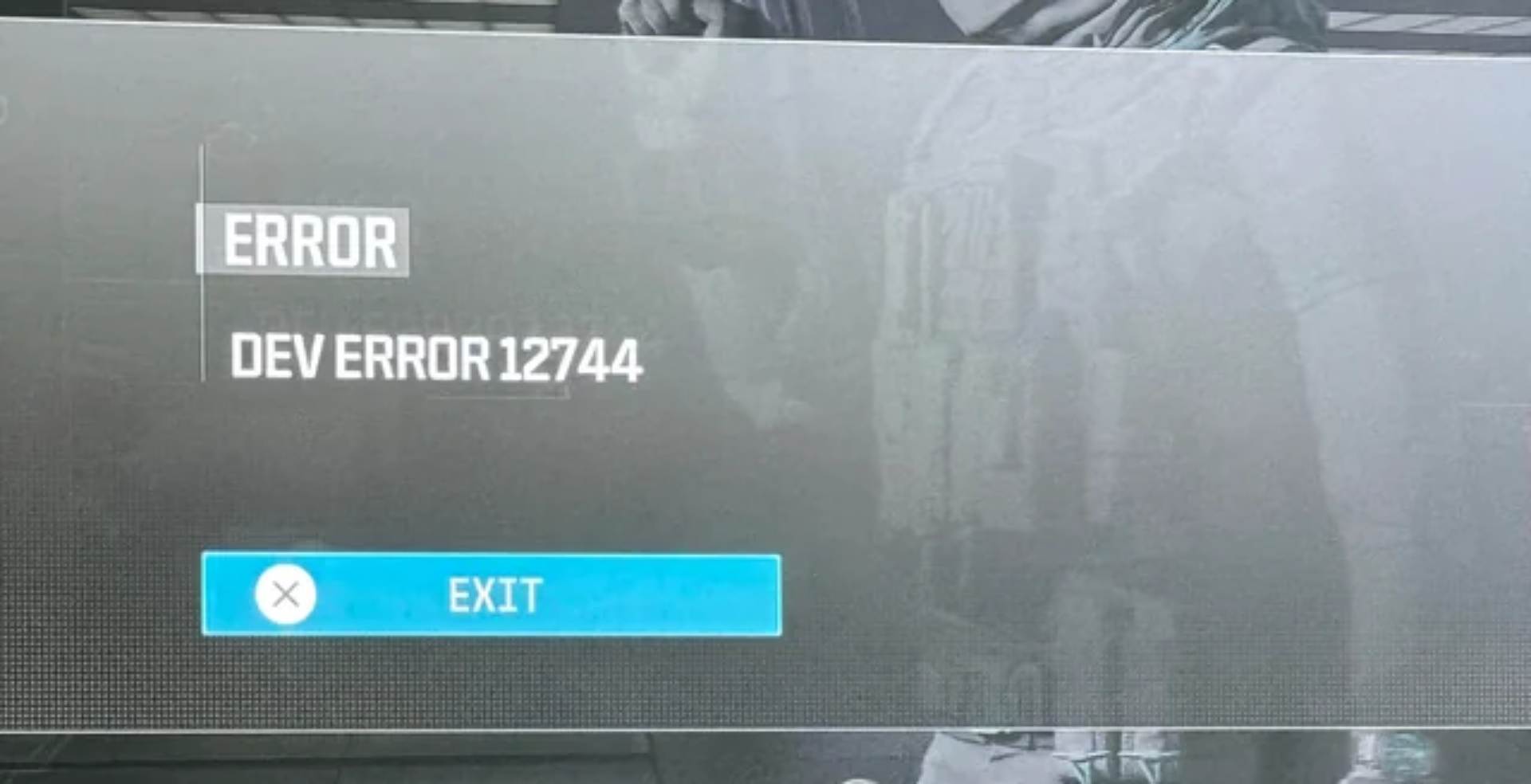 Dev Error 12744