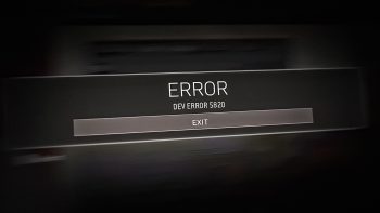 Dev Error 5820