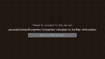 java.net.ConnectException