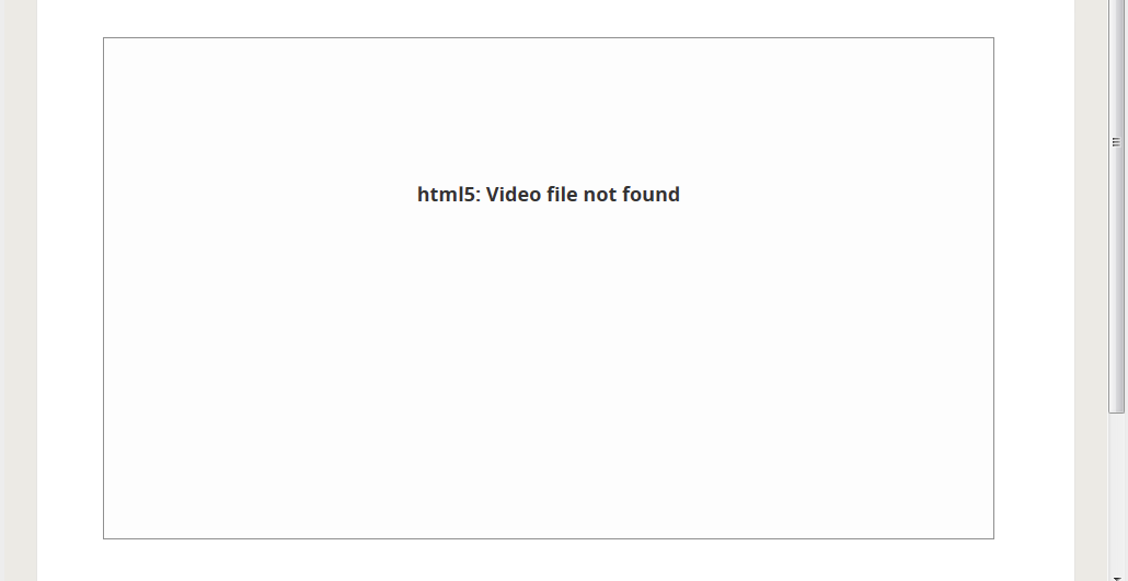 HTML5 video file not found