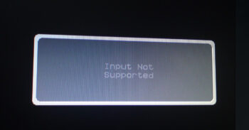 Input Not Supported