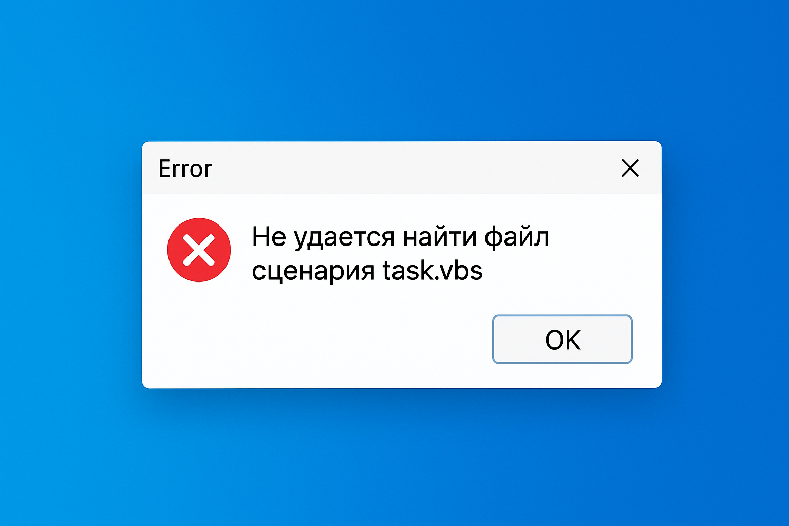 Не удается найти файл сценария